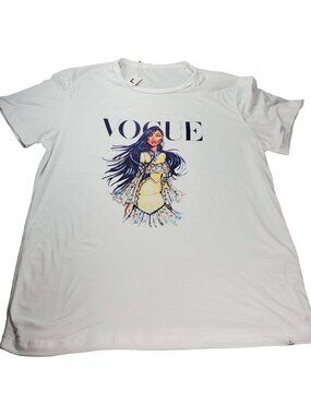 Pocahontas Princess Tee Shirt Graphic Knit Top Blouse Short Sleeve Shirt Women